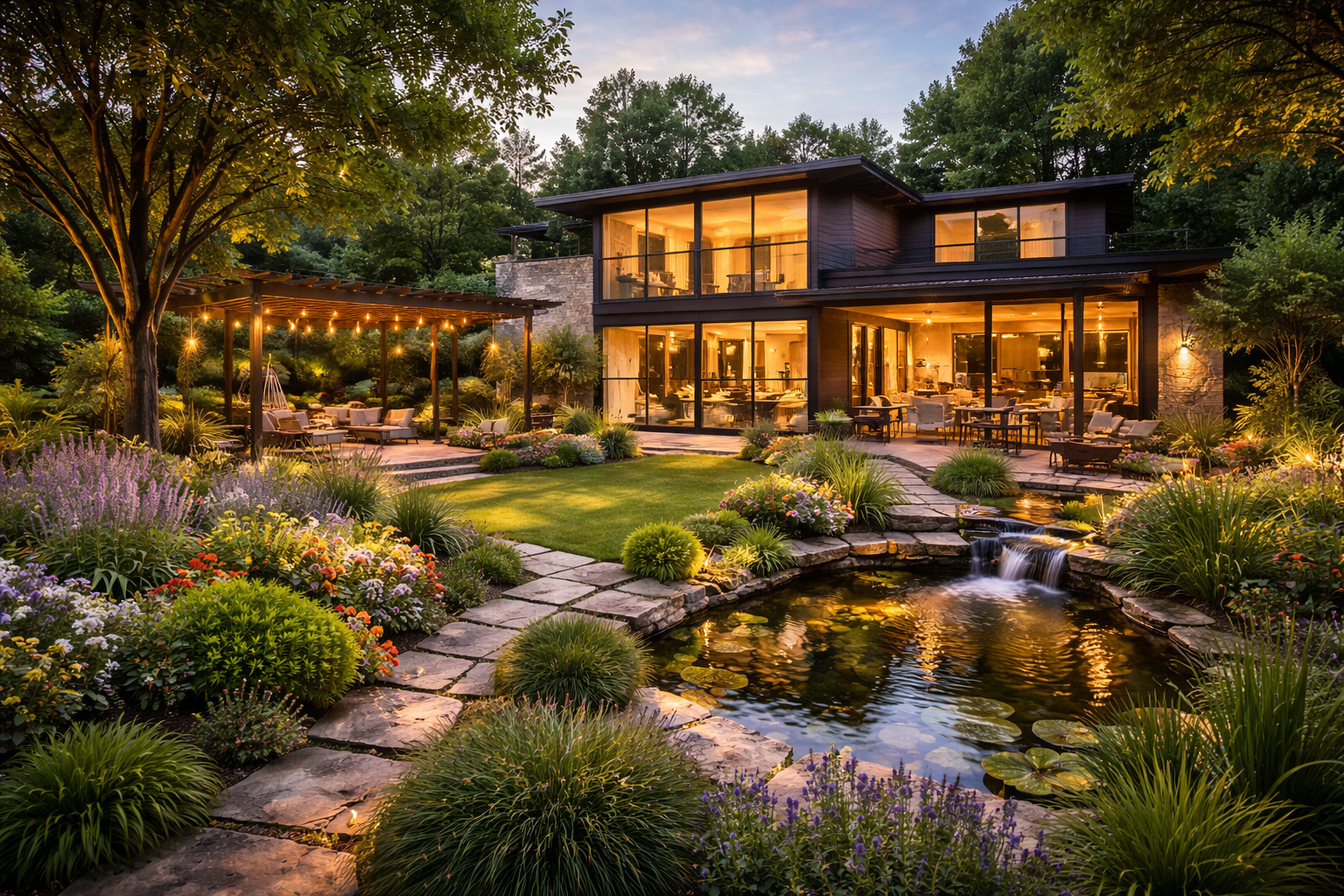 🌿 ლანდშაფტის დიზაინი, რომელიც ზრდის თქვენი სახლის ღირებულებას — 7 საიდუმლო, რასაც პროფესიონალები არ გეუბნებიან